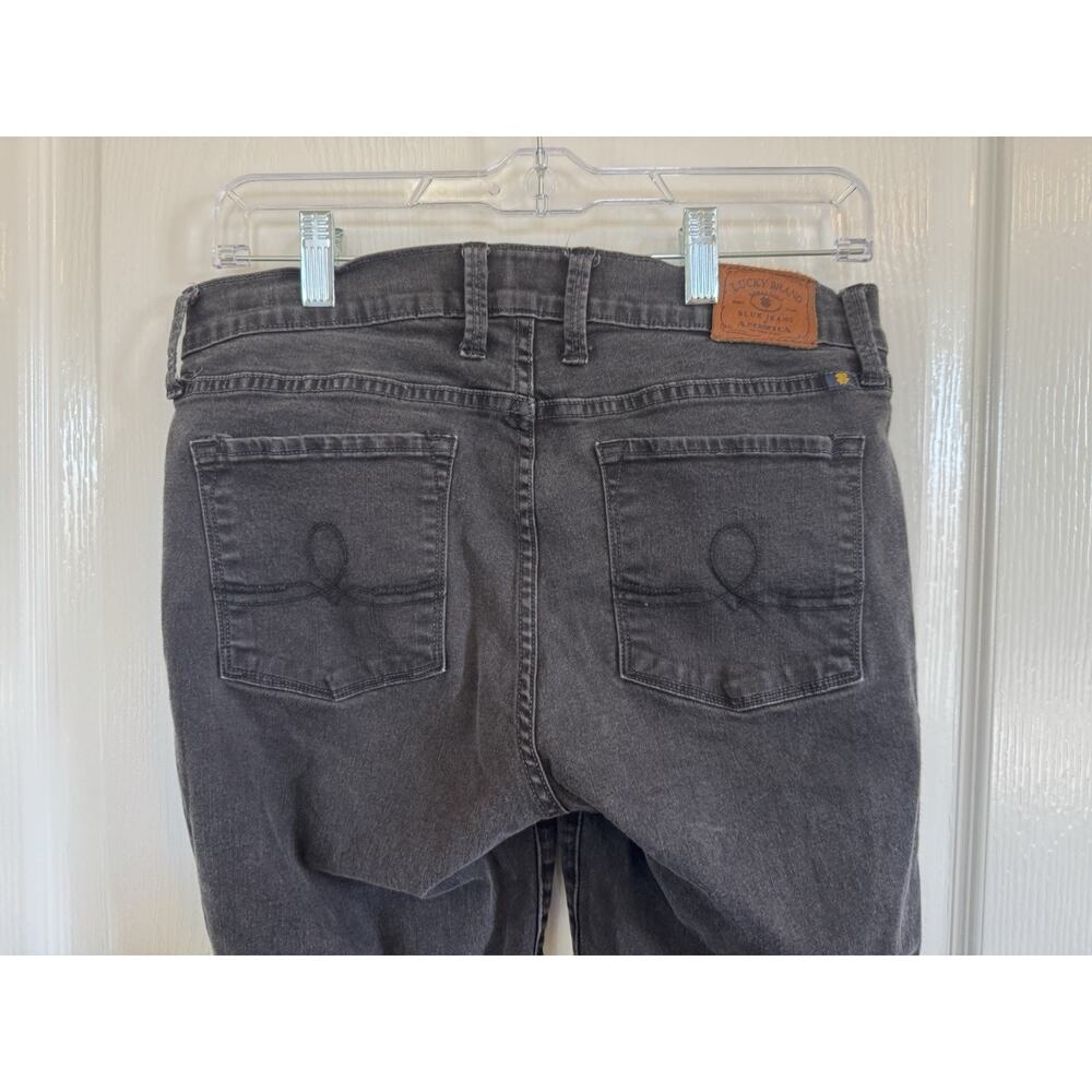 Lucky Brand Sofia Skinny Ankle Jeans Black Denim Womens Size 12/31 - Picture 5 of 9